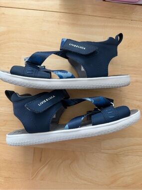 Livie & Luca Ziggy Sandals Navy Blue Boys Size 2